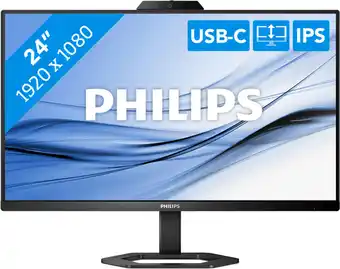 Bol.com Philips 24E1N5300HE - Full HD Webcam Monitor - USB-C 65w - 24 inch aanbieding