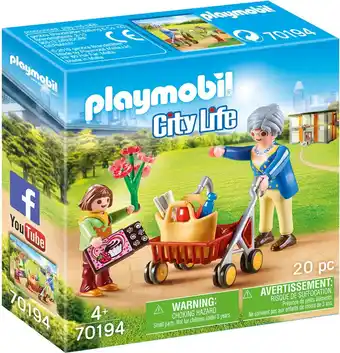 Bol.com PLAYMOBIL City Life Oma met rollator - 70194 aanbieding