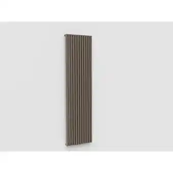 Sanitairwinkel.nl Royal plaza Lecco radiator 47x180cm 1163watt satijn donker brons SHOWROOMMODEL aanbieding