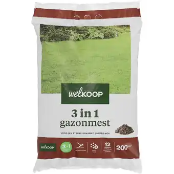 Welkoop Welkoop - 3 in 1 Gazonmest - 7,5 kg aanbieding