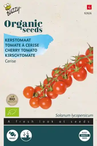 Welkoop Buzzy Kerstomaten Solanum lycopersicum Cerise - Tomaten - 0,2 gram aanbieding