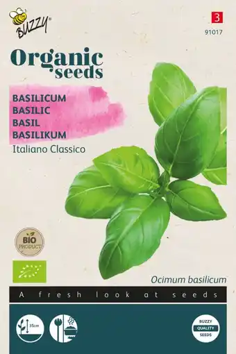 Welkoop Buzzy Basilicum Ocimum basilicum Genovese - Kruidenzaden - 1 g aanbieding