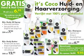 Gezond & Wel it's Coco huid- en haarverzorging aanbieding