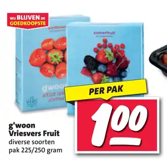 Nettorama g'woon Vriesvers Fruit aanbieding