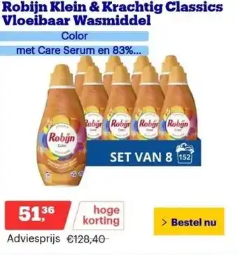 Bol.com Robijn Klein & Krachtig Classics Vloeibaar Wasmiddel aanbieding