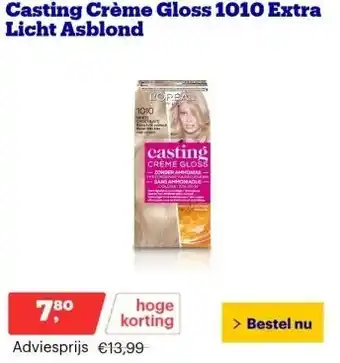 Bol.com Casting Crème Gloss 1010 Extra Licht Asblond aanbieding
