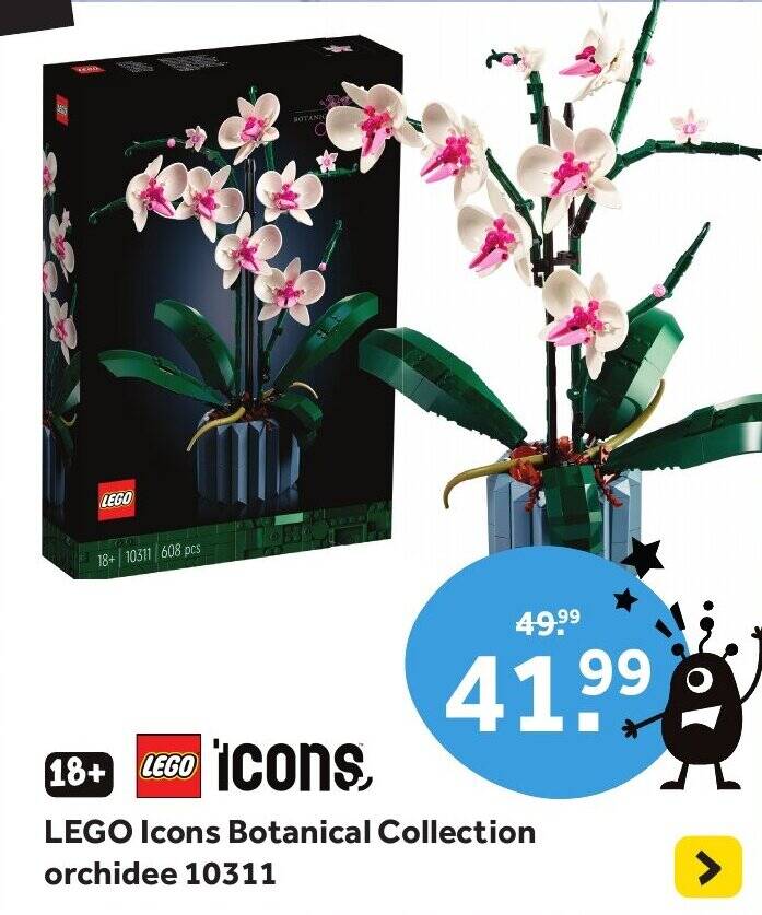 LEGO Icons Botanical Collection orchidee 10311 aanbieding bij Intertoys