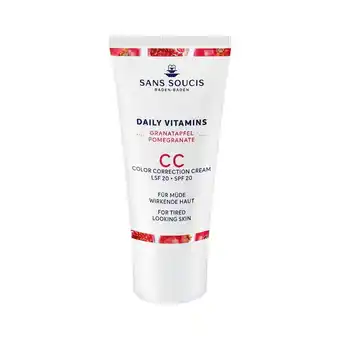 Douglas Sans Soucis Daily Vitamins CC Color Correction Cream SPF 20 for tired looking skin aanbieding