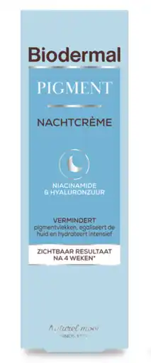 De Online Drogist Biodermal Pigment Nachtcrème met Niacinamide & Hyaluronzuur 50ML aanbieding