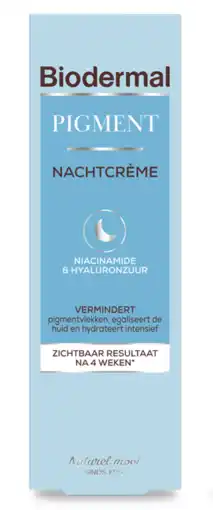 De Online Drogist Biodermal Pigment Nachtcrème met Niacinamide & Hyaluronzuur 50ML aanbieding