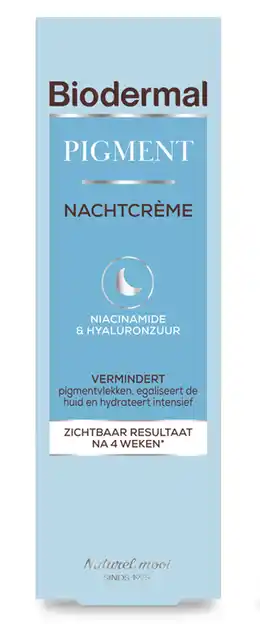 De Online Drogist Biodermal Pigment Nachtcrème met Niacinamide & Hyaluronzuur 50ML aanbieding