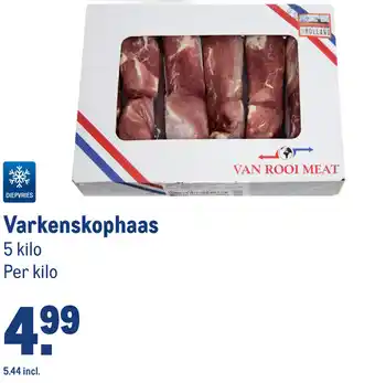 Makro Varkenskophaas per kilo aanbieding