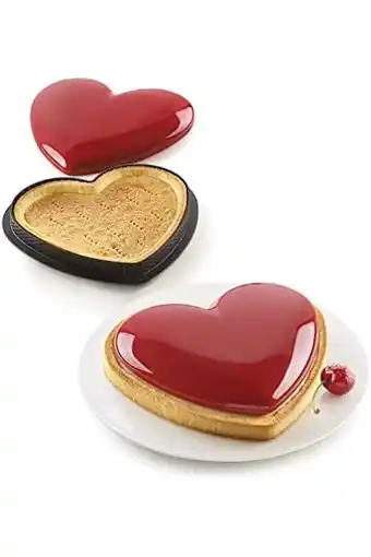 Amazon Silikomart - kit tarte mon amour - set hart ring + silicone vorm aanbieding