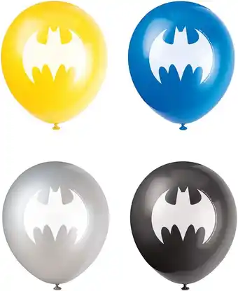 Amazon Unique 77525 Latex Ballonnen-12 | Verschillende | Batman | 8 Stuks aanbieding