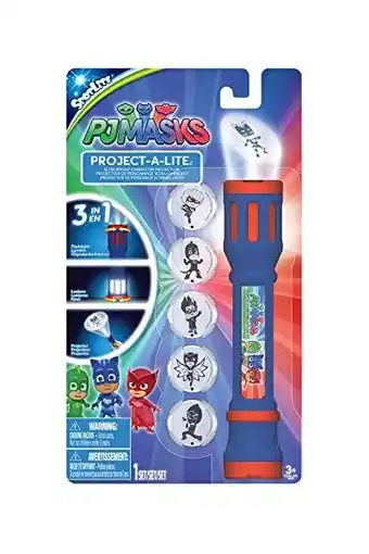 Amazon PJ Masks 40345 Projectie-zaklamp met 6 uitwisbare lenzen om te projecteren, kleurrijk aanbieding