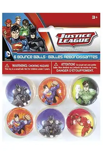 Amazon Unique Party 49978 - Justice League Bouncy Ball Feestzakvullers, Verpakking van 6 aanbieding