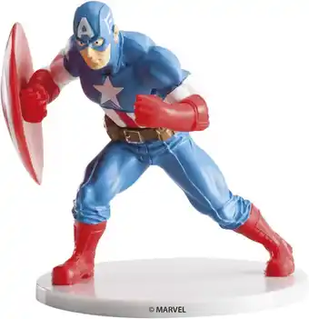 Amazon dekora Marvel-figuur, Captain America 347152 meerkleurig 8,5 cm aanbieding