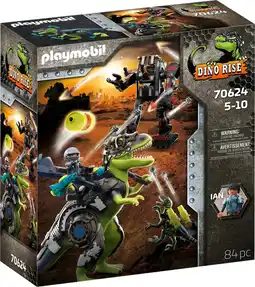 Bol.com PLAYMOBIL Dino Rise T-Rex: gevecht der giganten - 70624 aanbieding