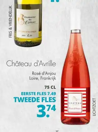 Mitra Chateau d'Avrille 75cl aanbieding