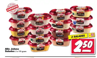 Nettorama Alle Johma Salades 2 x 175 gram 2 salades aanbieding