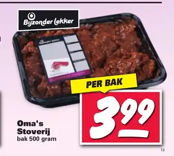 Nettorama Oma's Stoverij 500 gram per bak aanbieding