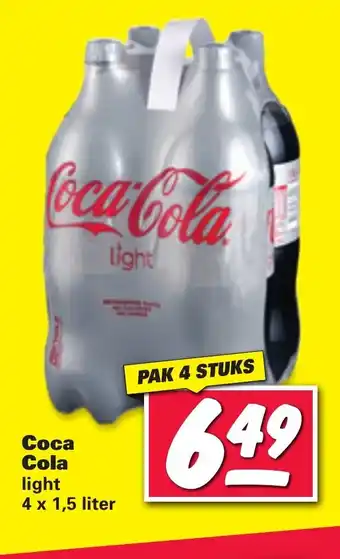 Nettorama Coca Cola Light pak 4 stuks aanbieding