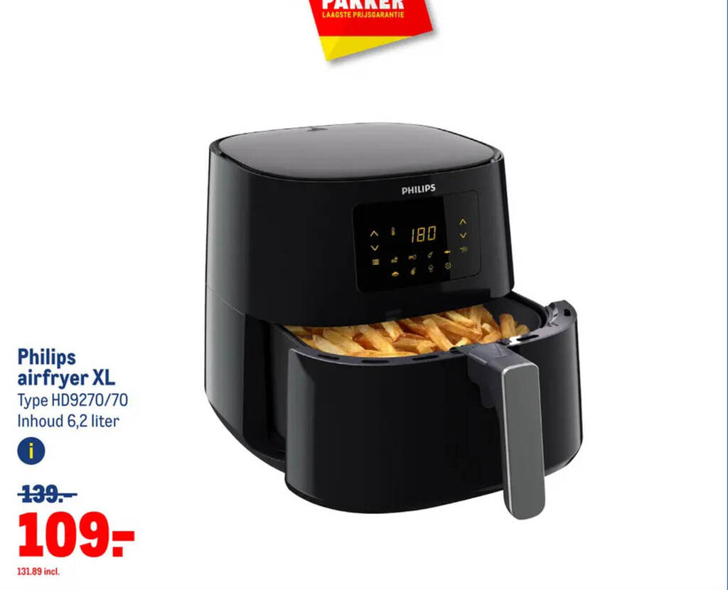 Philips airfryer XL aanbieding bij Makro