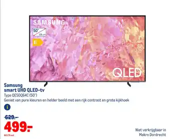 Makro Samsung smart UHD QLED-tv aanbieding