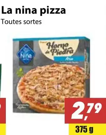 Tanger Markt La nina pizza 375g aanbieding