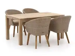 Kees Smit Intenso Tropea/ROUGH-S 160cm dining tuinset 5-delig aanbieding