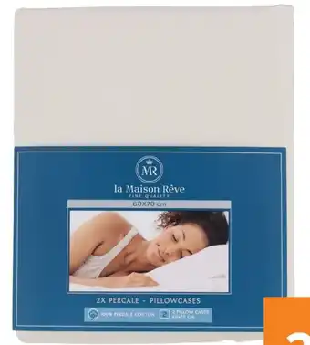 Action La maison reve percale cotton 60 x 70 cm aanbieding