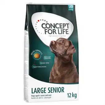 Zooplus Dubbelpak Concept for Life: 2 x Grootverpakking Hondenvoer - Large Senior (2 x 12 kg) aanbieding