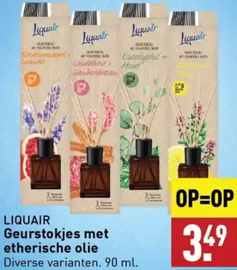 ALDI LIQUAIR Geurstokjes met etherische olie 90 ml aanbieding