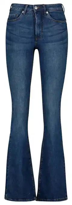 HEMA HEMA Dames Jeans Bootcut Shaping Fit Middenblauw (middenblauw) aanbieding