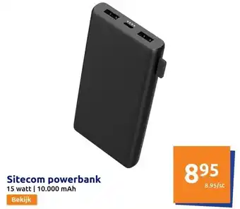 Action Sitecom powerbank aanbieding