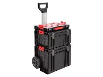 Lidl Qbrick System Gereedschapswagenset PRO Organizer 100 + RRO toolbox + PRO Cart aanbieding