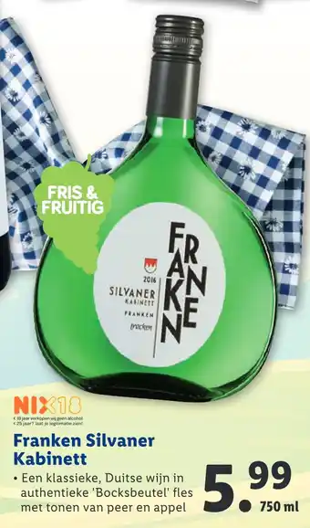 Lidl Franken Silvaner Kabinett 750ml aanbieding