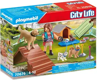Bol.com PLAYMOBIL Gift set Hondentrainster - 70676 aanbieding