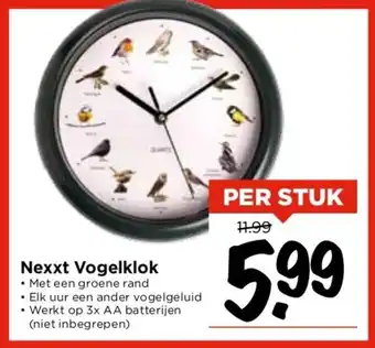Vomar Voordeelmarkt Nexxt Vogelklok aanbieding