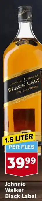 Hoogvliet Johnnie Walker Black Label 1.5 liter aanbieding