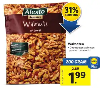 Lidl Walnoten 200g aanbieding