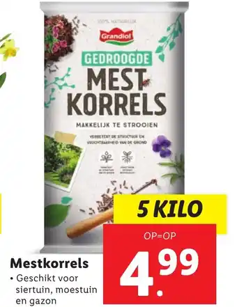 Lidl Mestkorrels 5 kilo aanbieding