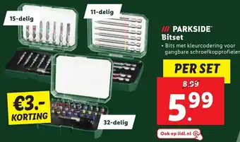 Lidl PARKSIDE Bitset aanbieding