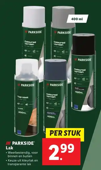 Lidl PARKSIDE Lak aanbieding