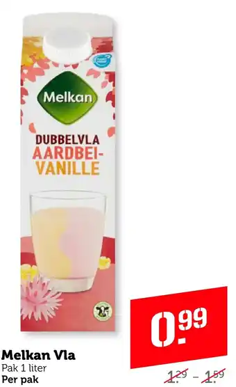 Coop Melkan Vla 1 liter aanbieding