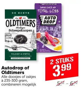 Coop Autodrop of Oldtimers aanbieding