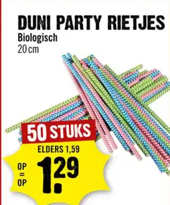 Dirck 3 DUNI PARTY RIETJES Biologisch 20 cm aanbieding