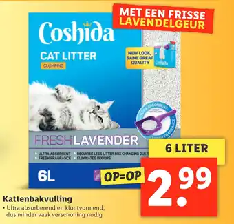 Lidl Kattenbakvulling 6liter aanbieding