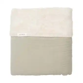 Babypark Koeka Faro Wiegdeken - Teddy - Sage aanbieding