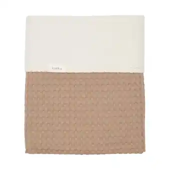 Babypark Koeka Wafel Amsterdam Wiegdeken - Cotton Fleece - Caffe aanbieding